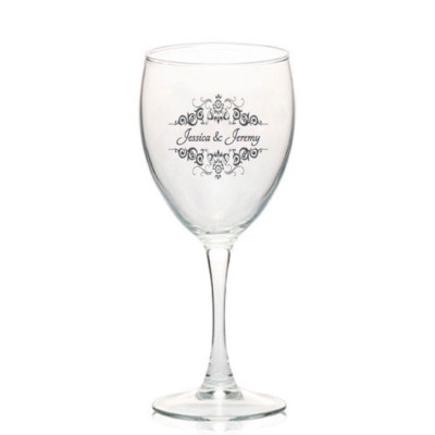 Clear Personalized Wine Glass 10.5oz