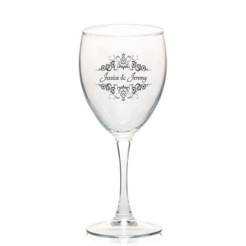 Clear Personalized Wine Glass 10.5oz
