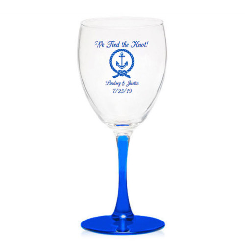 Colored Personalized Wine Glass 8.5oz