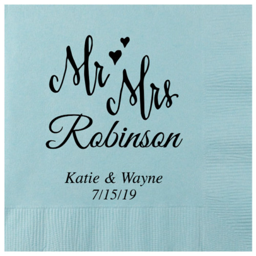personalized dinner napkins